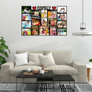 Happy Birthday Your Pictures And Names Customized Collage Photo Frame D1 Hover