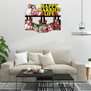 Happy Birthday Your Pictures And Names Customized Collage Photo Frame D3 Hover