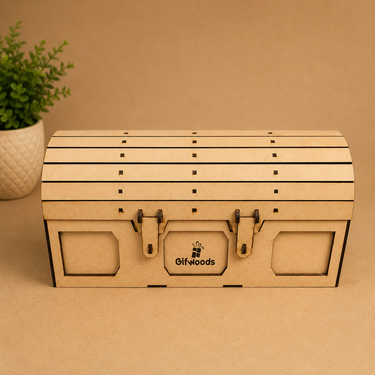 Large Wooden Trunk Box 