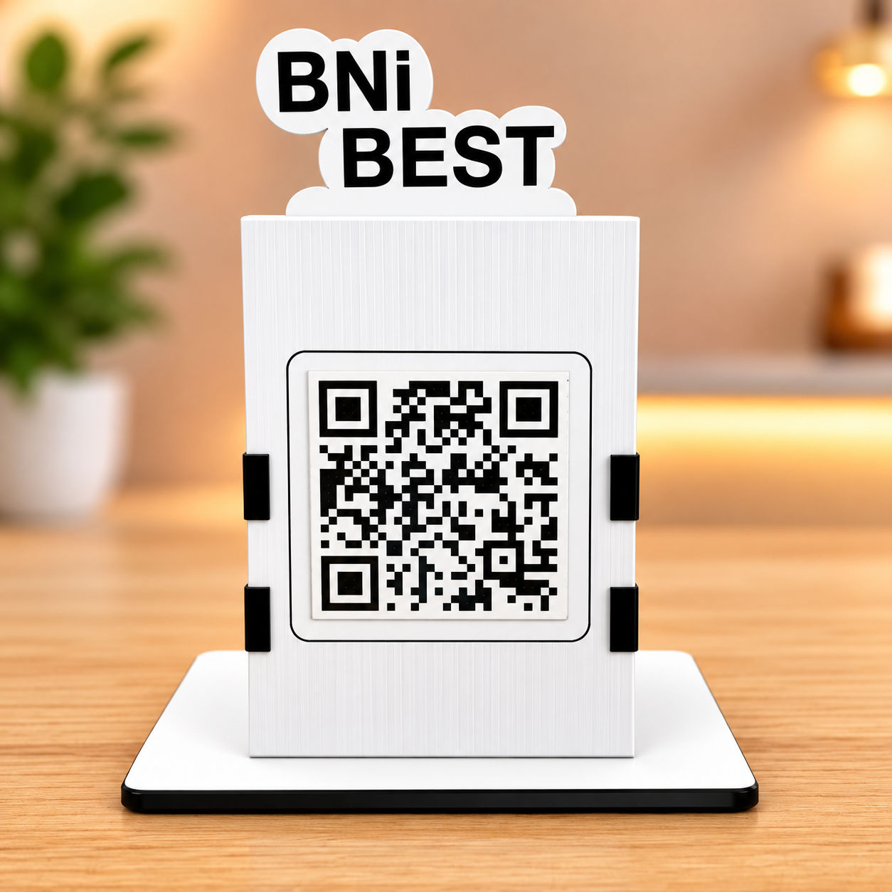 Acrylic Pen Stand with Barcode Display