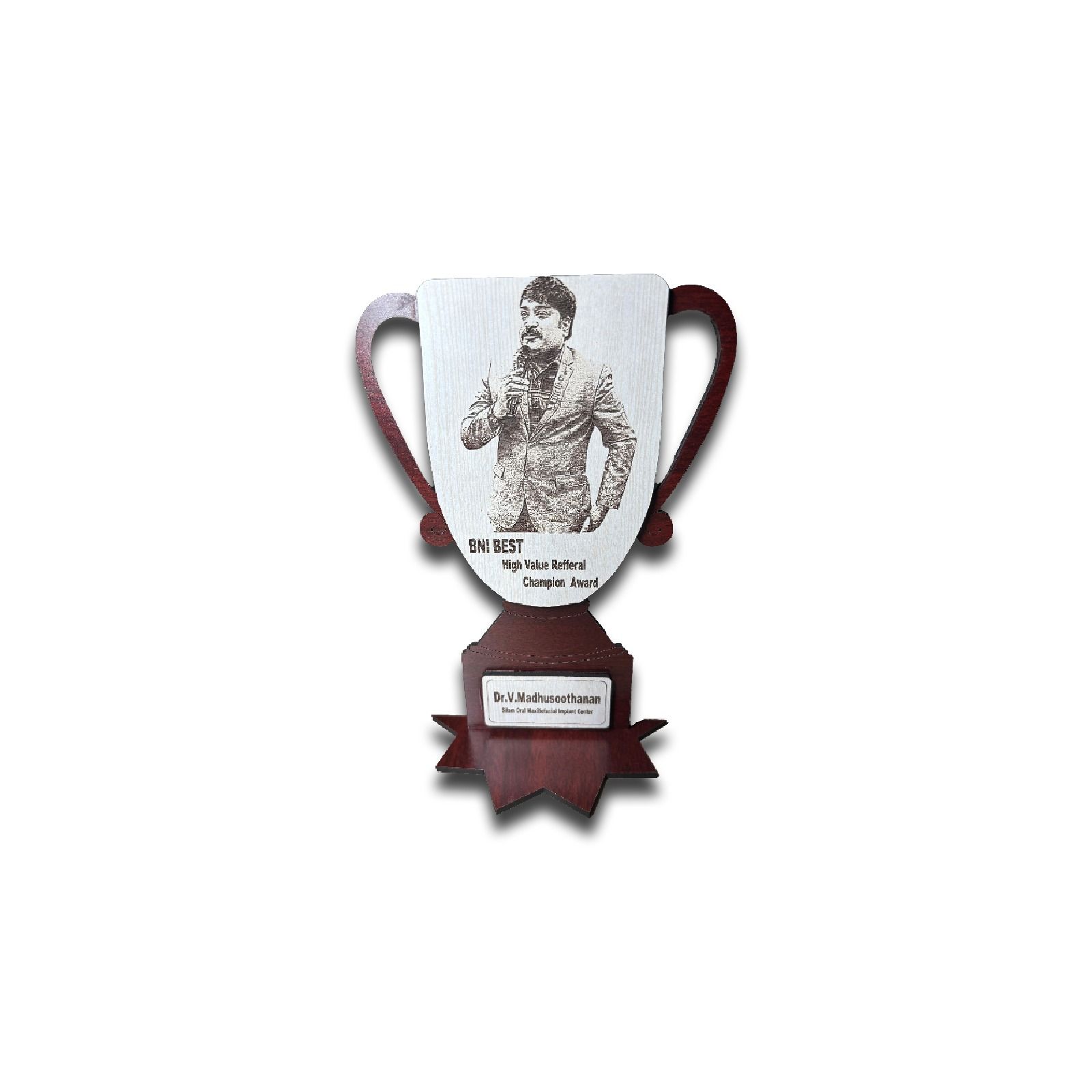  Personalized Wooden Trophy Award