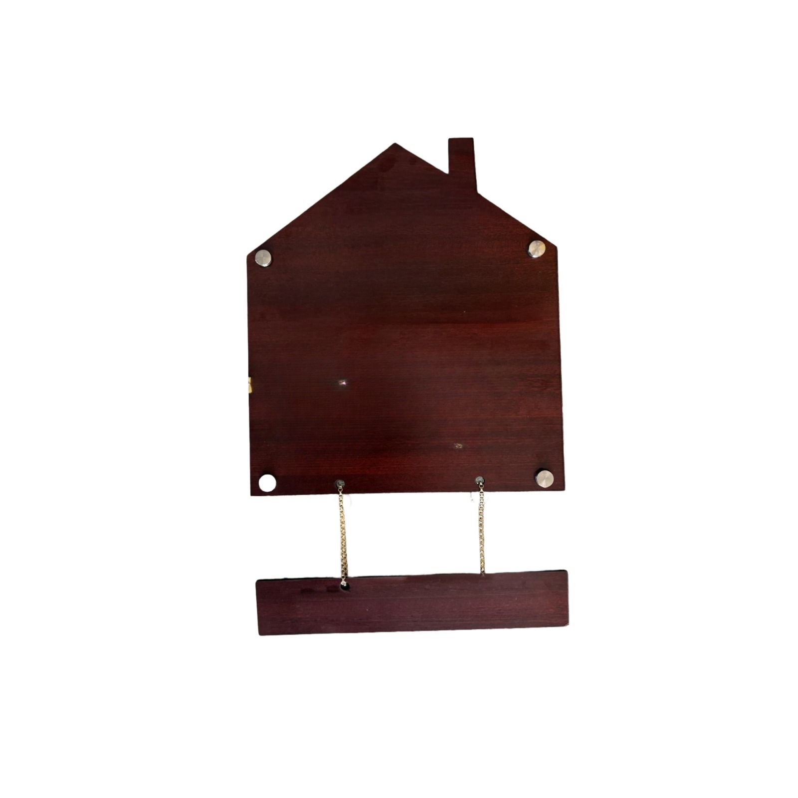 Personalized House-Shaped Wooden Name Board - 3