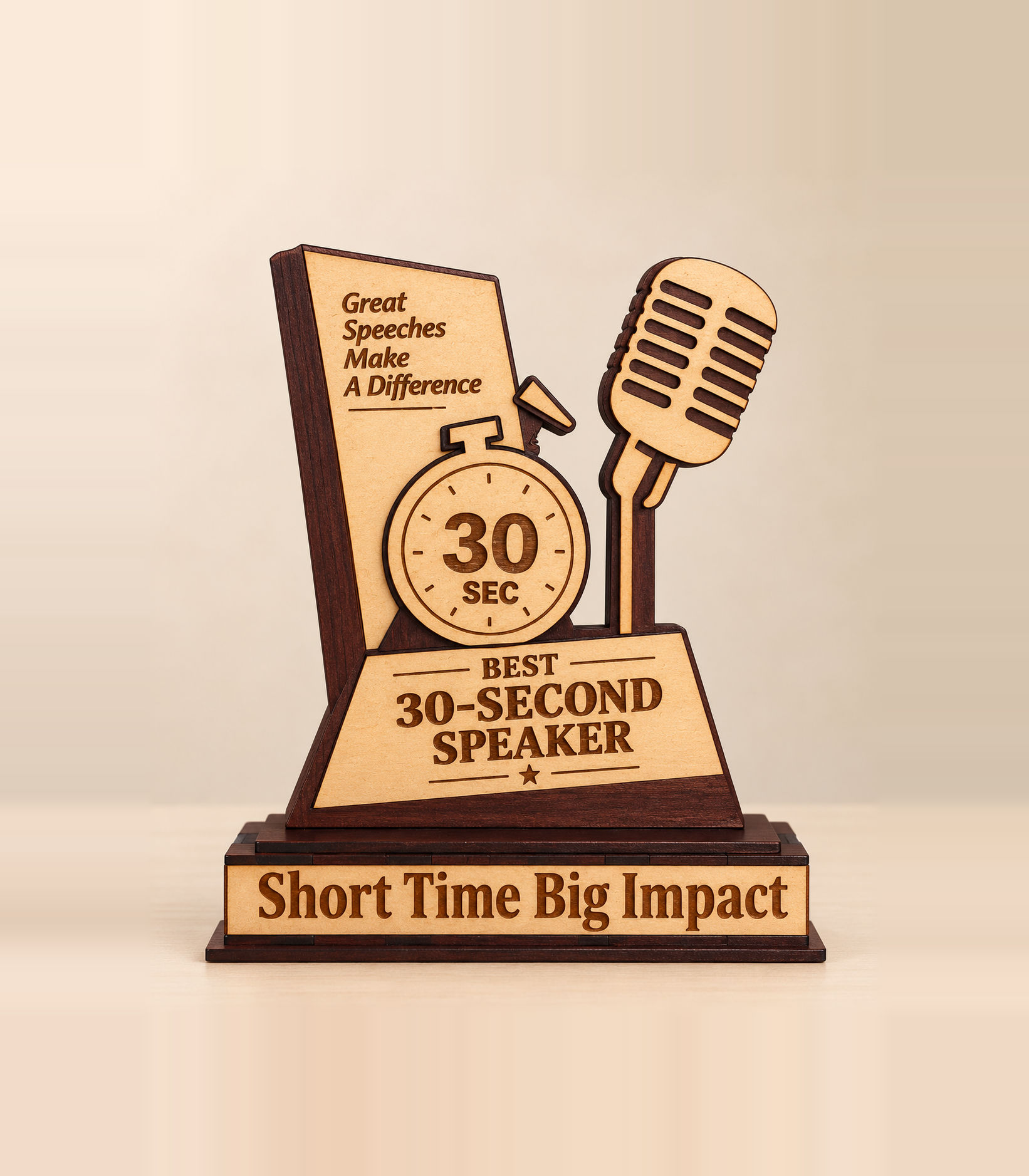 Best 30-Second Speaker Trophy