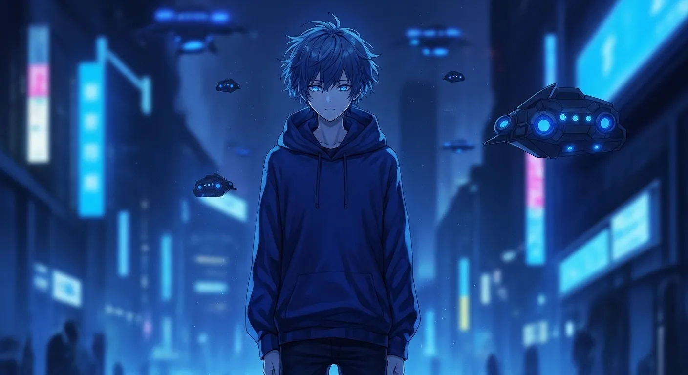Nico blue artistic representation
