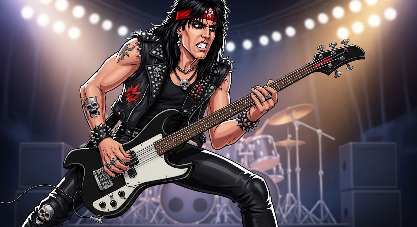 nikki sixx bass playing