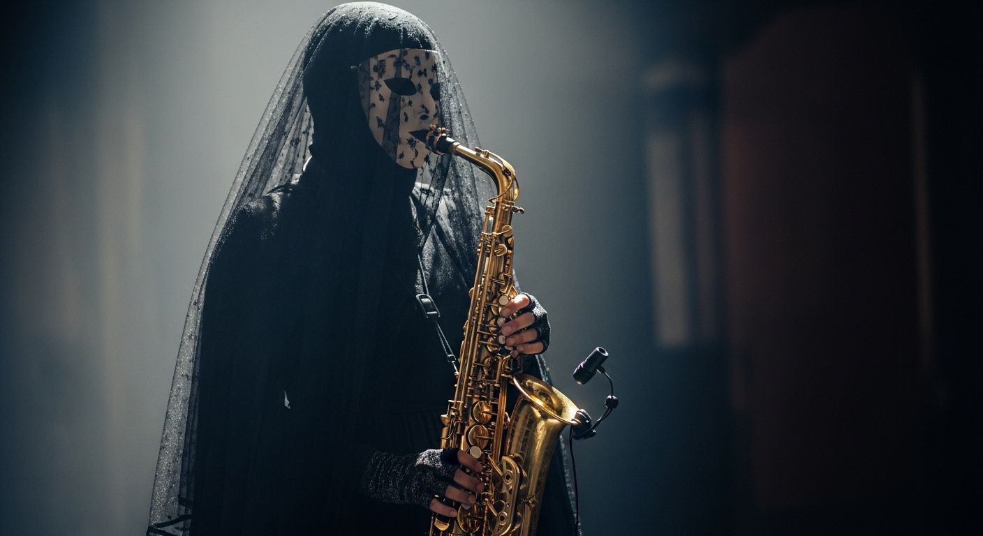 saxophone woman player