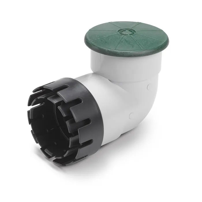 Drainage Pop Up Relief Valve with 4 Inch PVC Elbow and Hub Fitting Adapter
