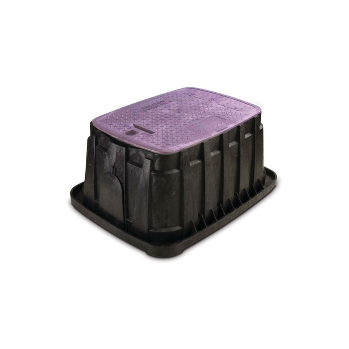 Golf Valve Box Jumbo with Purple Lid