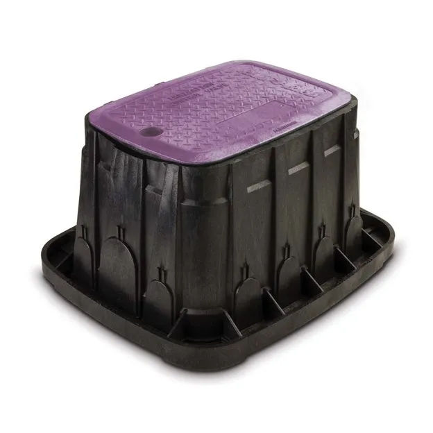 Golf Valve Box Stand with Purple Lid