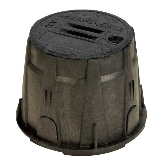 Valve Box 10 Inch Round with Black Lid
