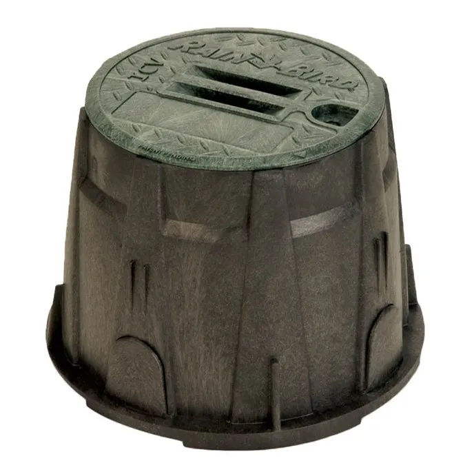 Golf Valve Box 10 Inch Round with Green Lid