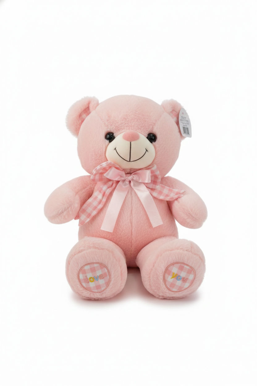 PINK TEDDY Bear with Bow