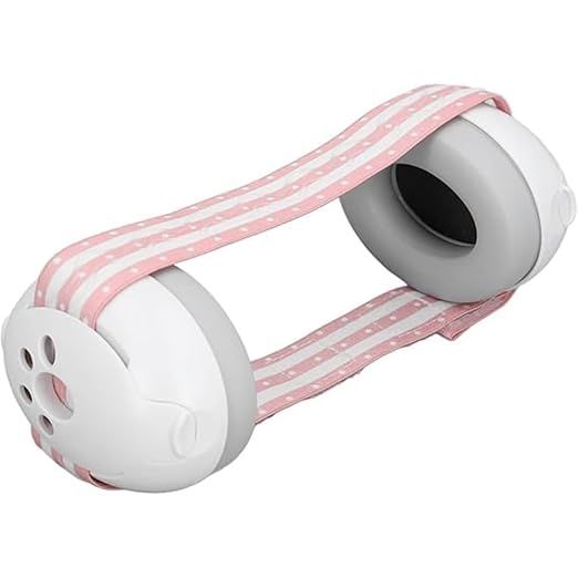 ONOMIE Alpine Hearing Protection Muffy Baby Ear Protection–Baby Ear Muffs–Noise Protection for Babies and Toddlers upto 36 Months–Comfortable Infant Ear Protection-Prevent Hearing Damage (Pink/White)
