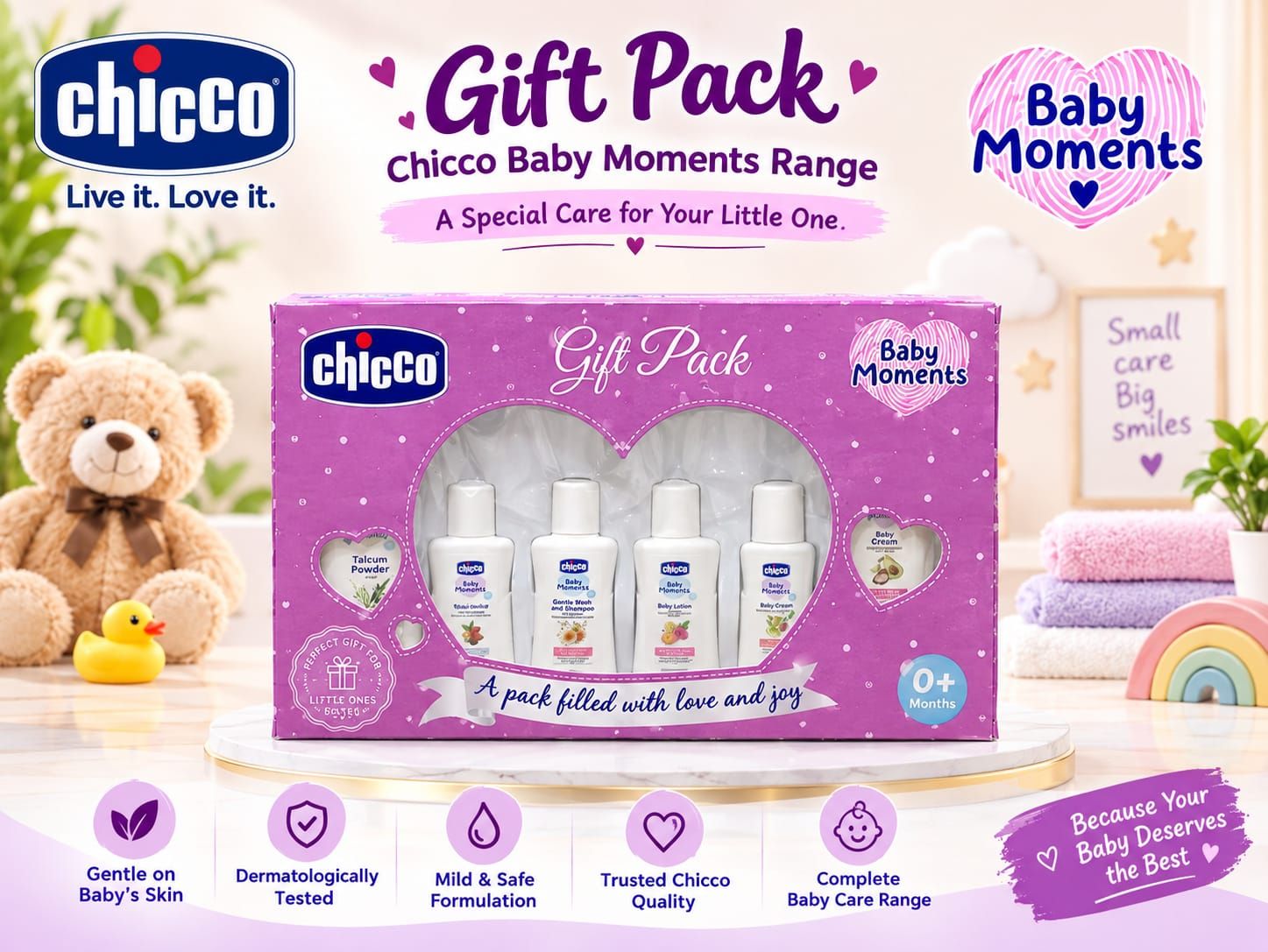 Chicco Baby Moments Essential Newborn Care Gift Pack