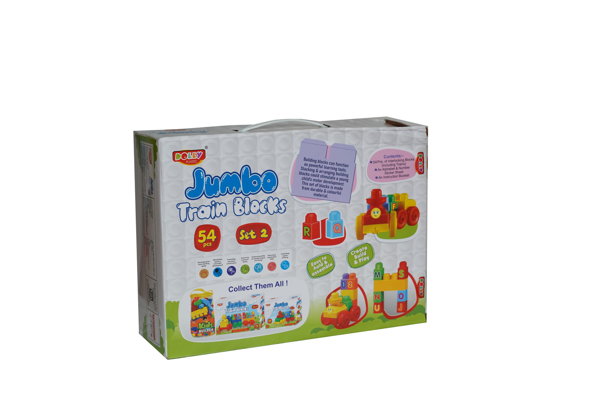 DOLLY PLASTIC Jumbo Train Blocks