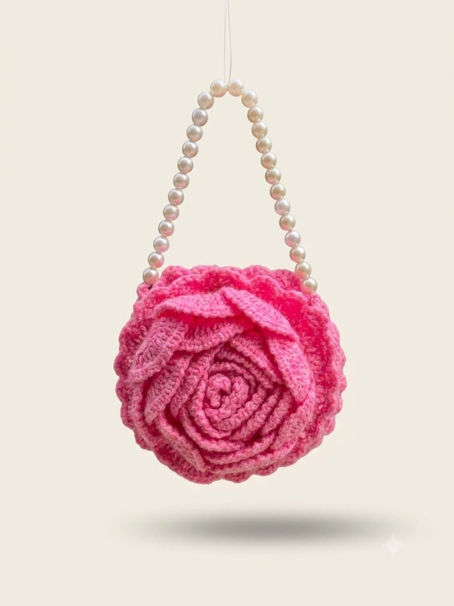 The Blooming Rose Pearl Handle Clutch