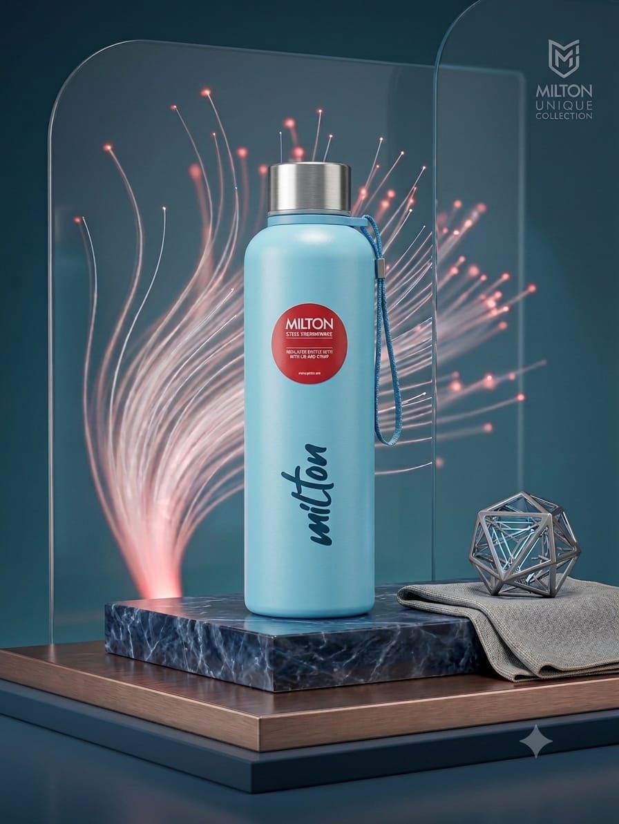 Milton Unique Collection 600 ml Steel Thermoware Insulated Bottle – Sky Blue