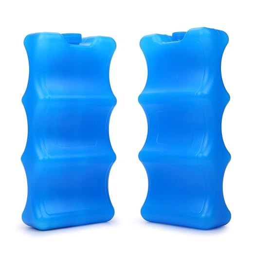 GOGOSO Reusable Ice Packs for Breastmilk Storage -Lunch Box and Breast Pump Bag Fits Around Breastmilk Baby Bottles and Keep Fresh, 1pcs (blue2)