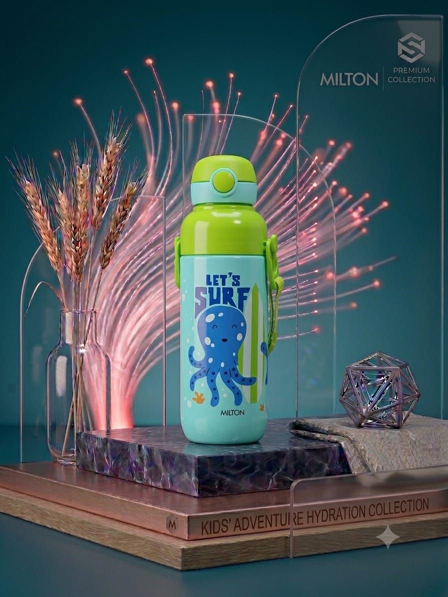 Milton Premium Collection 600 ml Kids "Let's Surf" Insulated Water Bottle