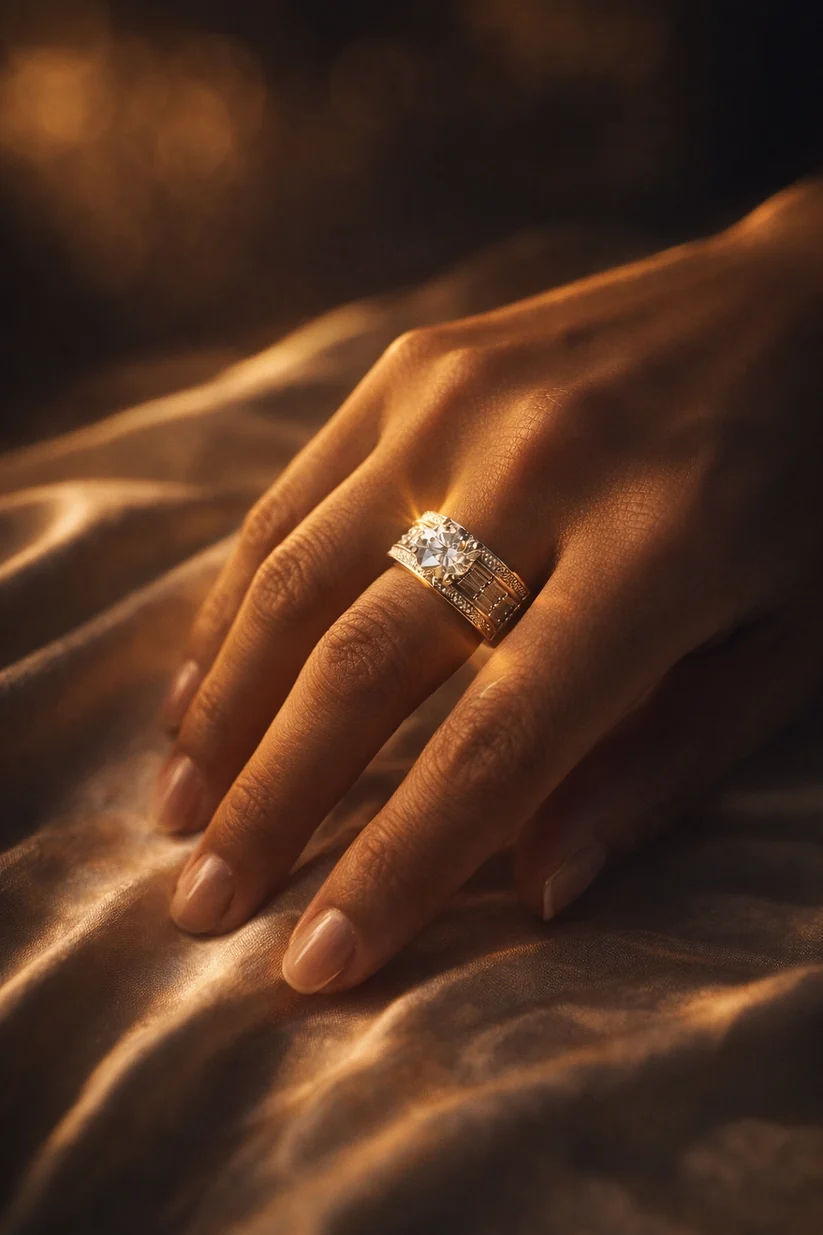 Timeless Heirloom Halo Solitaire — photo 3 of 3