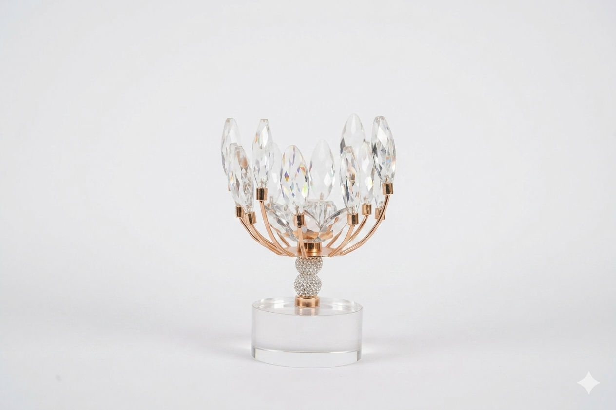 Crystal Petal Table Top Sculpture