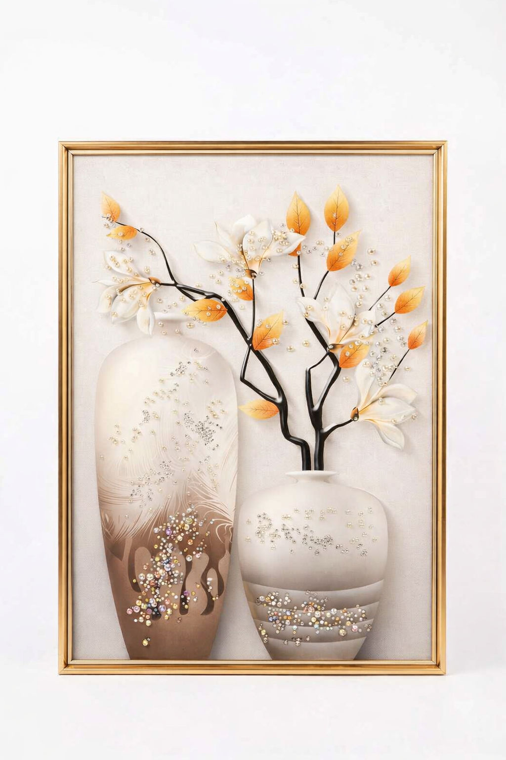 SAF Beautiful Flower Pot 3D Modern Art Painting