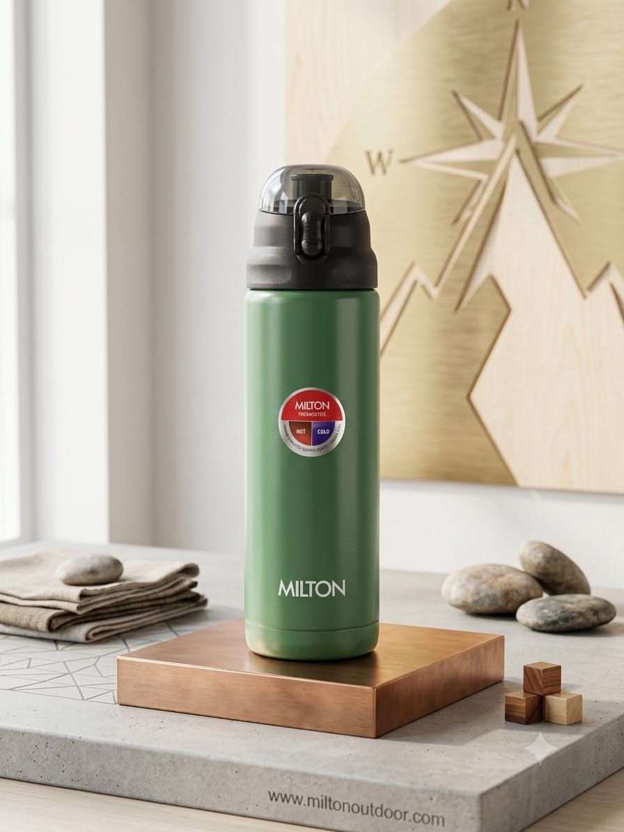 Milton Thermosteel Trail Vacuum Insulated Flask (1000 ml / 1 L)