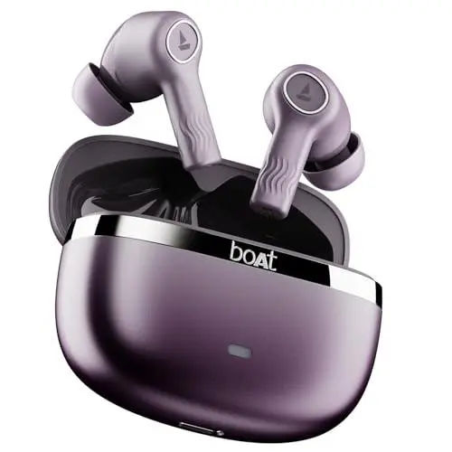 boAt Nirvana Ion ANC Pro Truly Wireless in Ear Ear Buds w/Hi-Res Audio w/LDAC, Upto 32 dB ANC, 120 Hrs Playback, Crystal Bionic Sound Powered by HiFi, ENx Tech, Hearables App(Blazing Comet) — photo 8 of 9