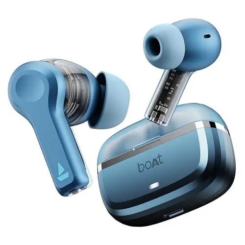 boAt Nirvana Space Truly Wireless in-Ear Earbuds w/ 360º Spatial Audio, ANC (~32dB),100HRS Playback,4 Mics w/AI-ENx™,in-Ear Detection,DLC Drivers, Multipoint Connectivity Ear Buds TWS — photo 9 of 9