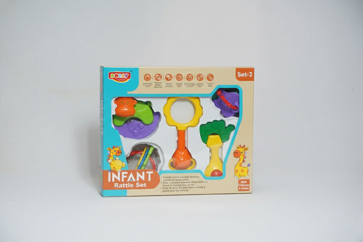 DOLLY PLASTIC Rattle Set