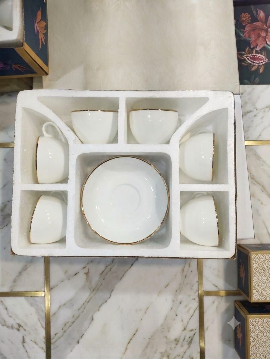 The Sovereign Monogram Edition 6-Piece Cup & Plate High Tea Suite