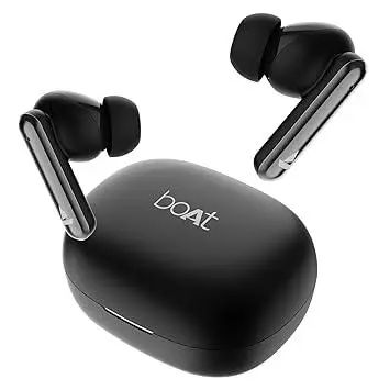 BoAt Airdopes Bliss ANC in Ear TWS Earbuds w/ANC(32dB), 42 HRS Playback & Beast Mode(Royal Black)