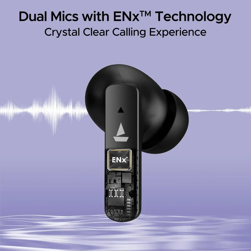 boAt Airdopes 91, 45HRS Battery, 50ms Low Latency, ENx Tech, Fast Charge, IPX4, IWP Tech, v5.3 Bluetooth Earbuds, TWS Ear Buds Wireless Earphones with mic — photo 6 of 8