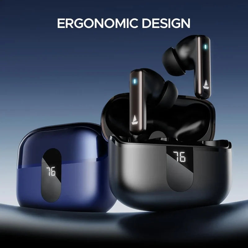 boAt Airdopes 121 Pro Plus Truly Wireless in Ear Ear Buds w/ 100 HRS Playtime, 4 Mics w/ENx™, 50ms Low-Latency Beast™ Mode, ASAP™ Charge, IWP™ Tech, BT v5.3 & IPX5 Earbuds TWS (Black) — photo 6 of 8