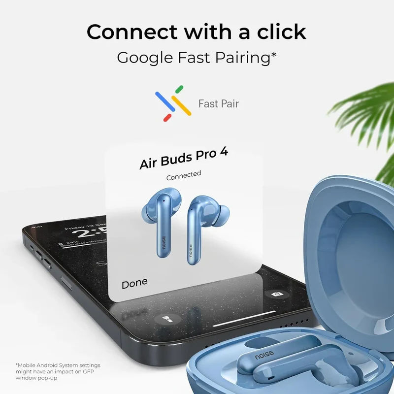 Noise Newly Launched Air Buds Pro 4 in-Ear Truly Wireless Earbuds with Metallic Finish, Hybrid ANC (Upto 40dB), 50H of Playtime, Dual Pairing, Spatial Audio, BT v5.3 — photo 8 of 10