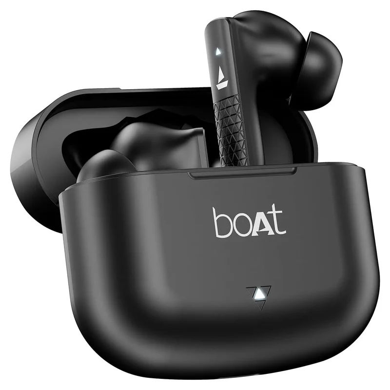 BoAt Airdopes 91, 45HRS Battery, 50ms Low Latency, ENx Tech, Fast Charge, IPX4, IWP Tech, v5.3 Bluetooth Earbuds, TWS Ear Buds Wireless Earphones with mic