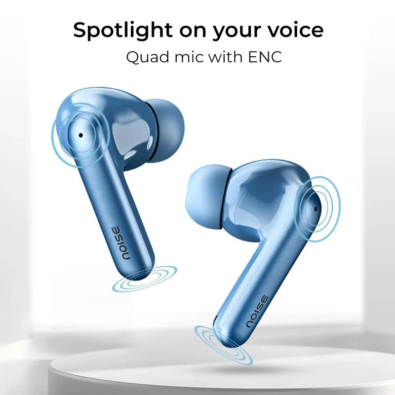Noise Newly Launched Air Buds Pro 4 in-Ear Truly Wireless Earbuds with Metallic Finish, Hybrid ANC (Upto 40dB), 50H of Playtime, Dual Pairing, Spatial Audio, BT v5.3 — photo 9 of 10