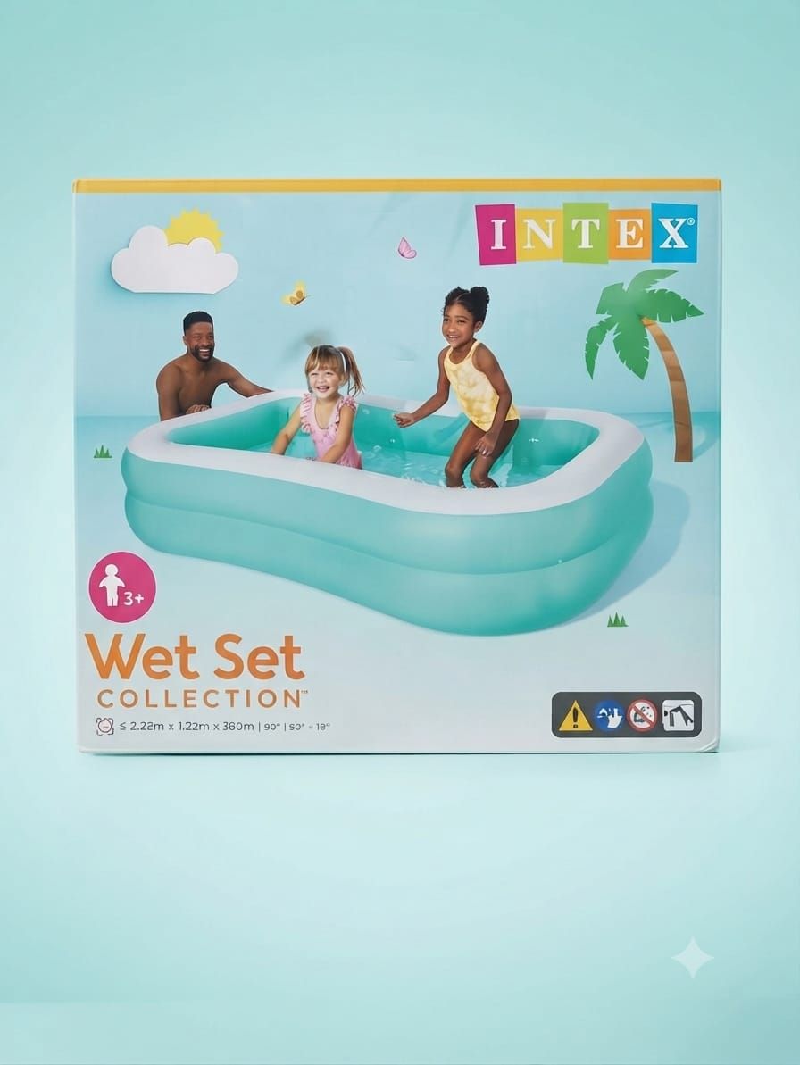 INTEX Wet Set Collection Inflatable Family Lounge Pool (Ages 3+)