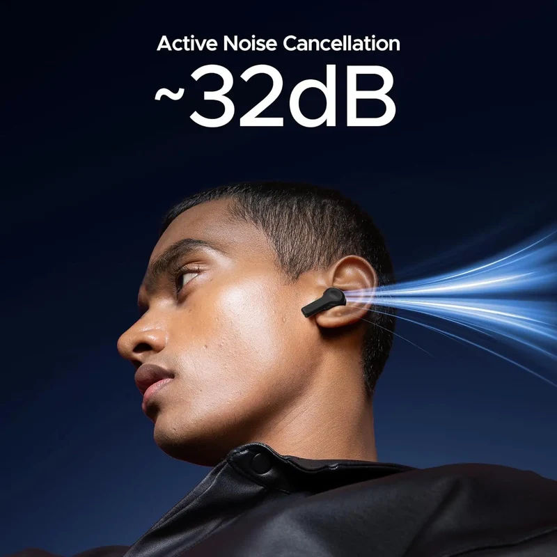 boAt Nirvana Space Truly Wireless in-Ear Earbuds w/ 360º Spatial Audio, ANC (~32dB),100HRS Playback,4 Mics w/AI-ENx™,in-Ear Detection,DLC Drivers, Multipoint Connectivity Ear Buds TWS — photo 5 of 9