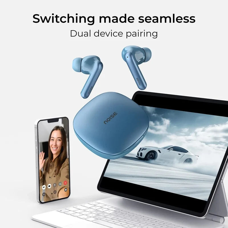 Noise Newly Launched Air Buds Pro 4 in-Ear Truly Wireless Earbuds with Metallic Finish, Hybrid ANC (Upto 40dB), 50H of Playtime, Dual Pairing, Spatial Audio, BT v5.3 — photo 6 of 10