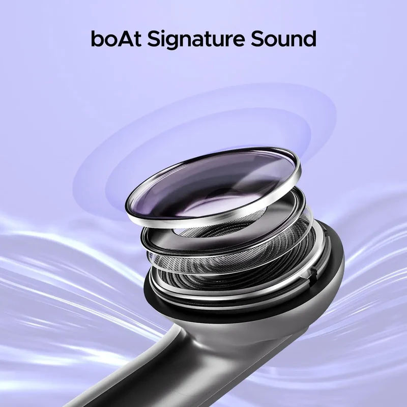 boAt Airdopes 91, 45HRS Battery, 50ms Low Latency, ENx Tech, Fast Charge, IPX4, IWP Tech, v5.3 Bluetooth Earbuds, TWS Ear Buds Wireless Earphones with mic — photo 5 of 8