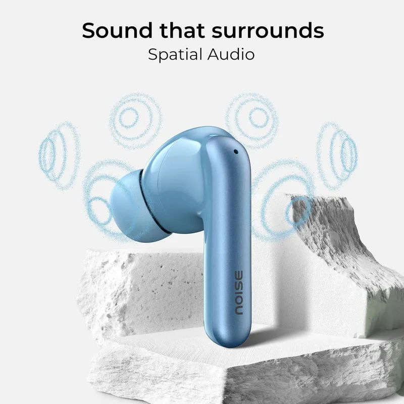 Noise Newly Launched Air Buds Pro 4 in-Ear Truly Wireless Earbuds with Metallic Finish, Hybrid ANC (Upto 40dB), 50H of Playtime, Dual Pairing, Spatial Audio, BT v5.3 — photo 7 of 10