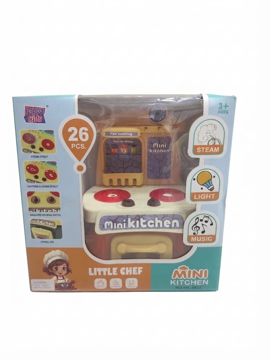 26-Piece Interactive Kids Cooking Play Set with Simmering Sound & Oven