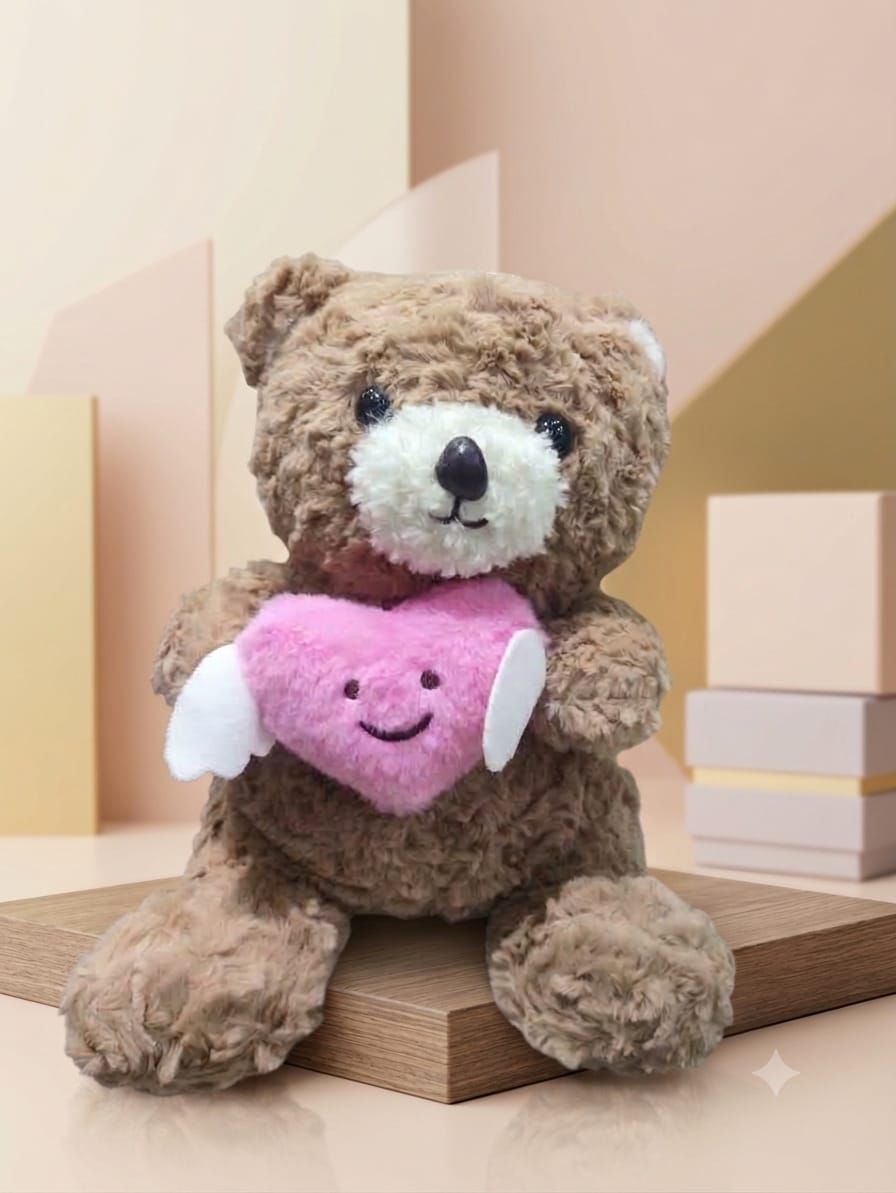 Angel Heart Cuddle Teddy Bear Soft Plush Toy