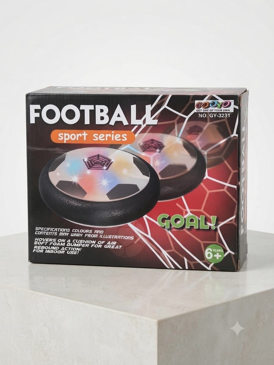 Gooyo Hover Football Air Power Soccer Disc with LED Lights & Music (Ages 6+)