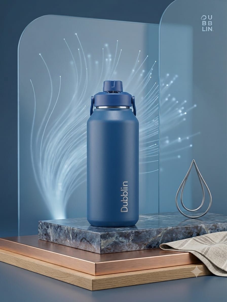 Dubblin 1.4L Vacuum Insulated Stainless-Steel Sports Jug – Matte Navy Blue