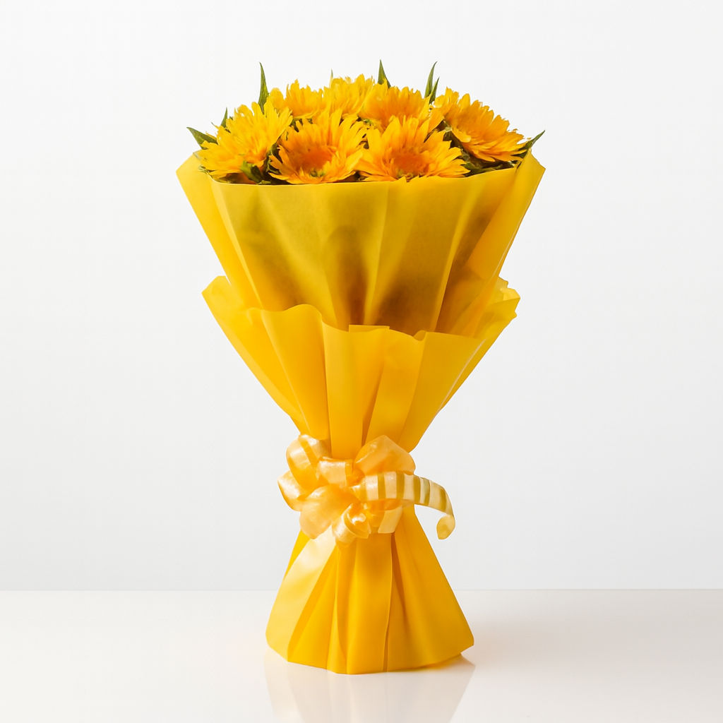 20 Premium Yellow Gerberas