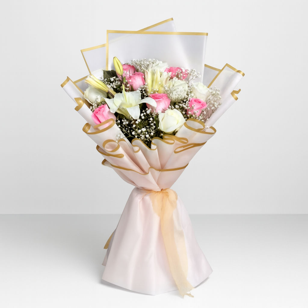 Blush & Ivory Lily Luxe Wrap