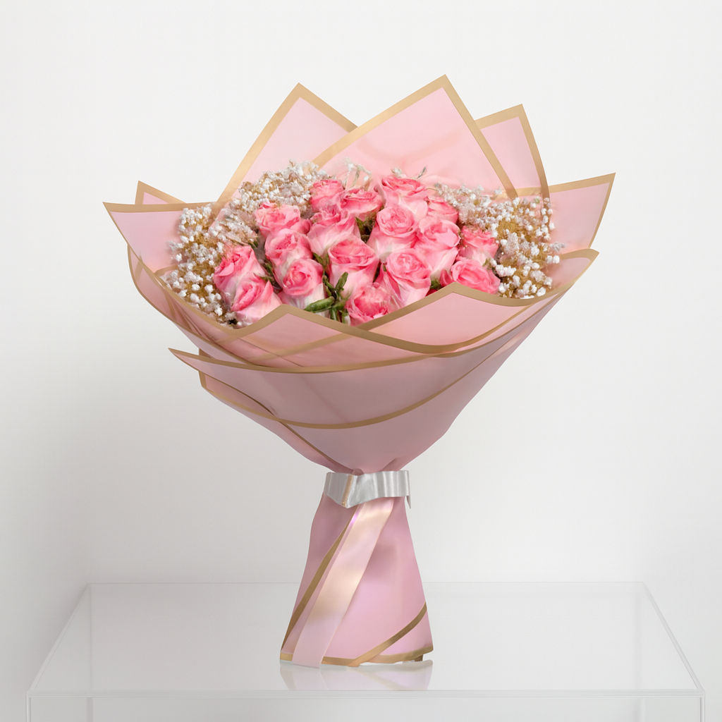20 Pink Rose Luxury Bouquet
