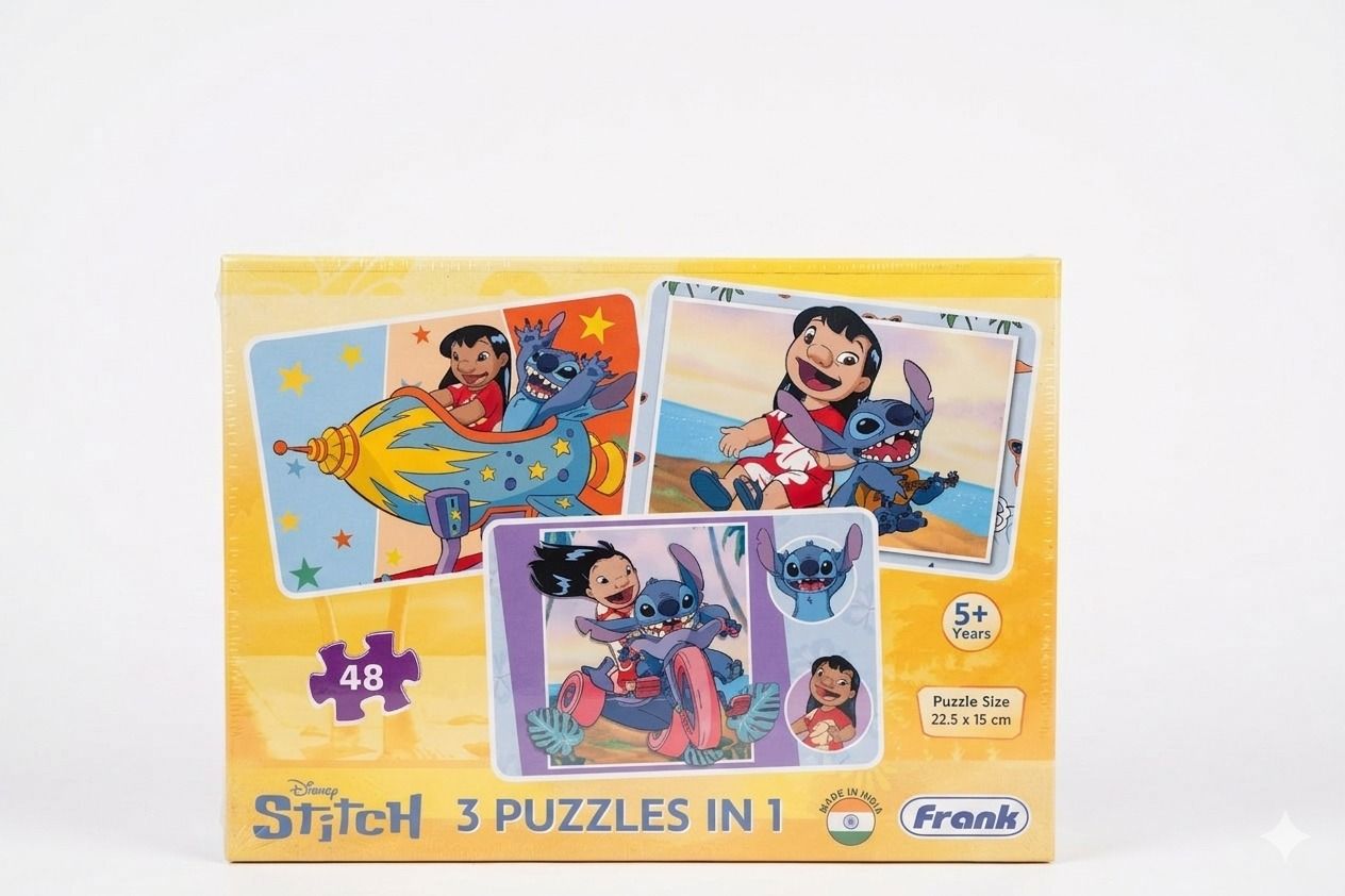 FRANK Disney Stitch 3 Puzzle in 1